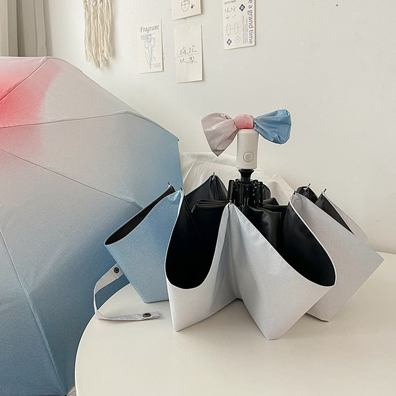 3color gradation color folding uv parasol