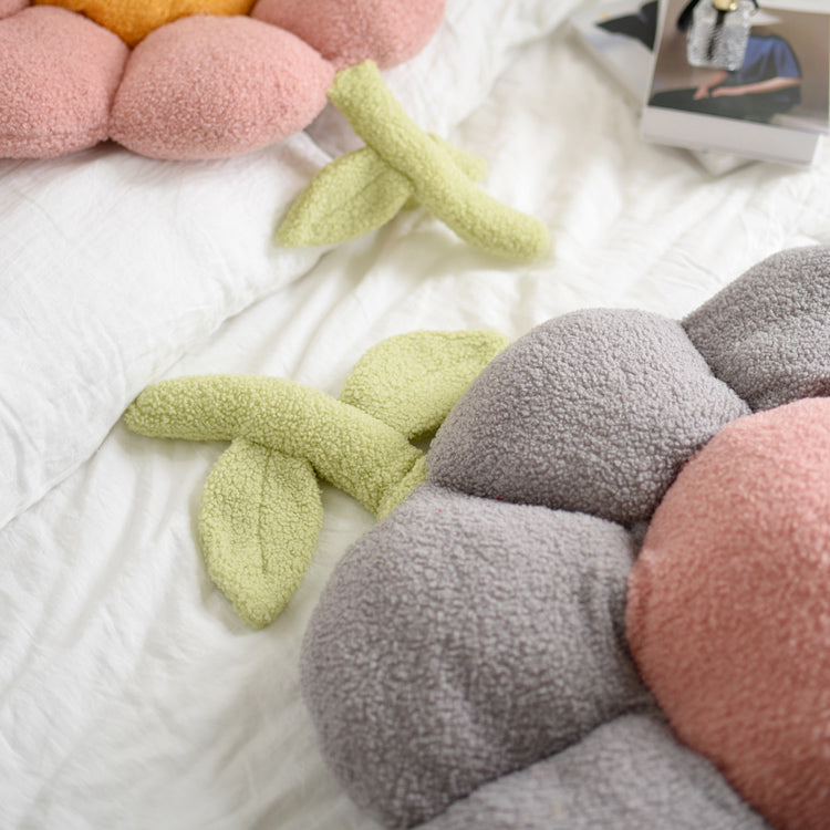 2design 5color big flower cushion