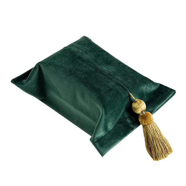 6color velvet tassel tissue case