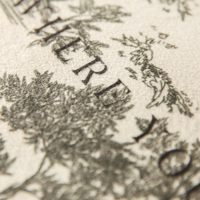 3size black toile de Jouy cushion