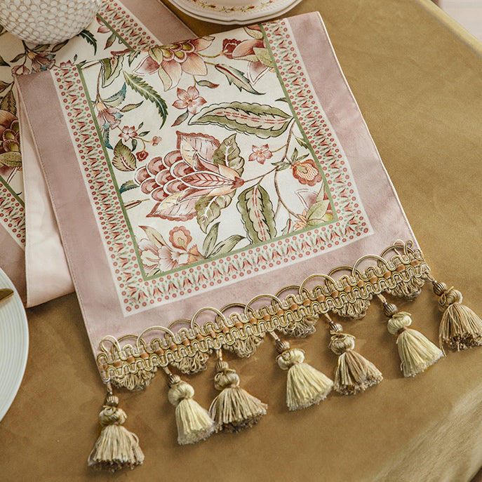 pink like a dream flower table runner