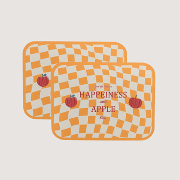 4design checkered flag place mat