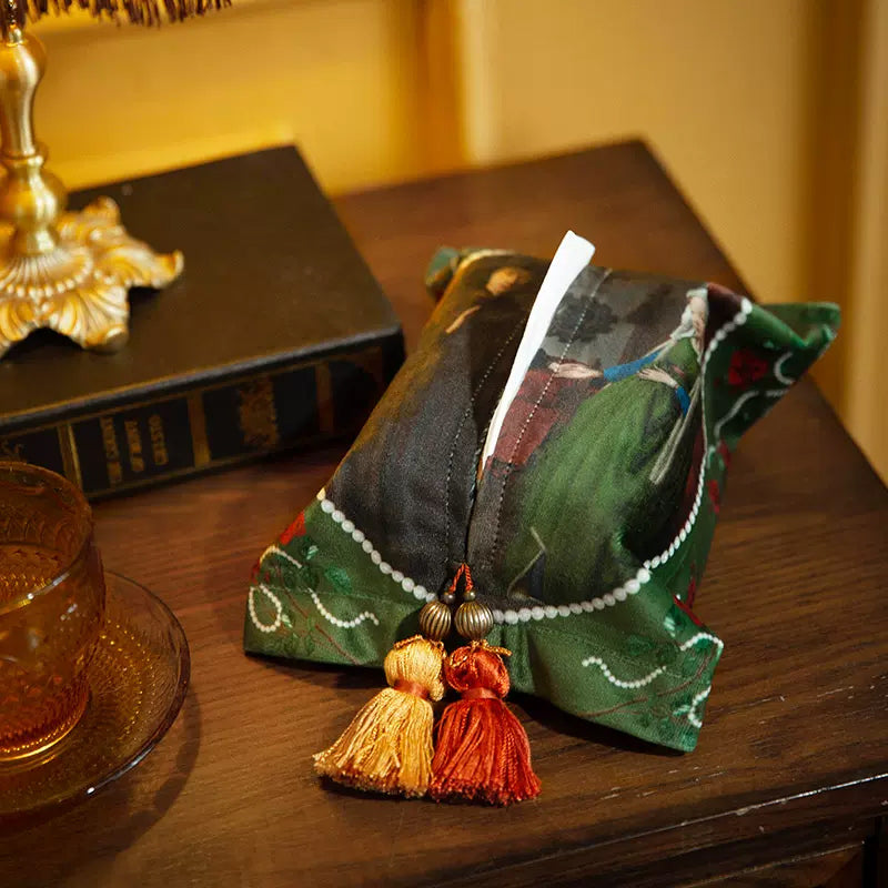 2design european rose art tissue case