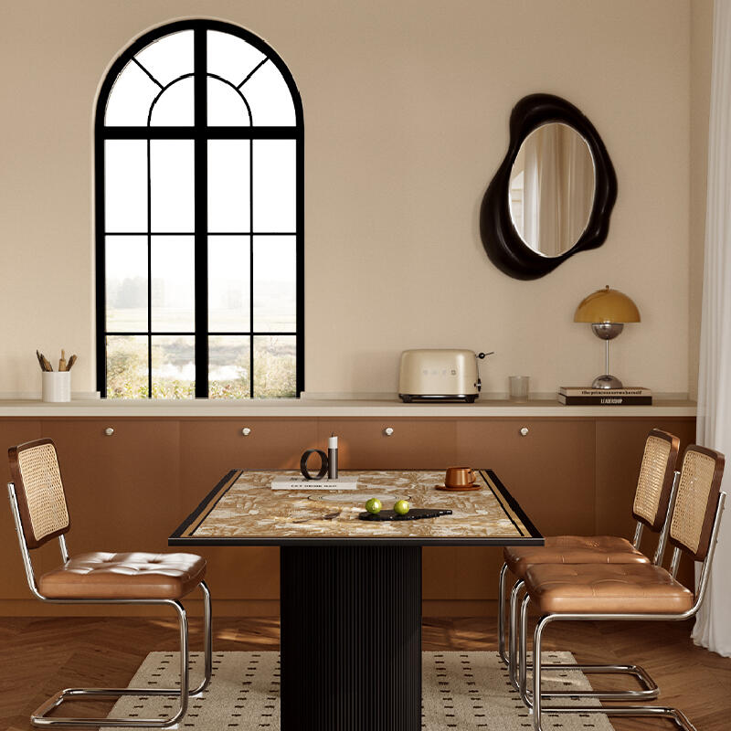 brown elegance logo square table mat