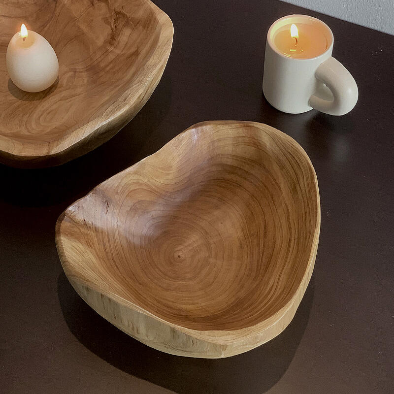 wave wood tray