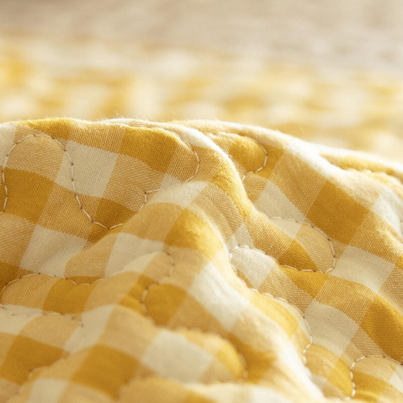 quilting check sofa cushion