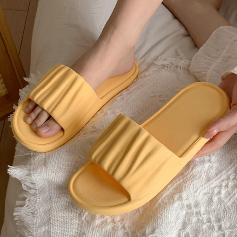 6color simple wave room shoes