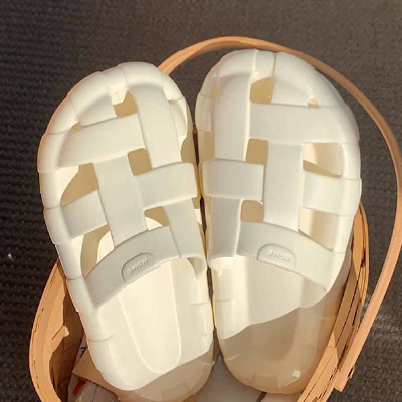 cross belt resin room shoes