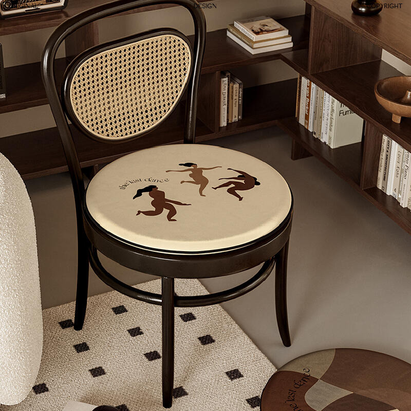 the last dance brown round cushion