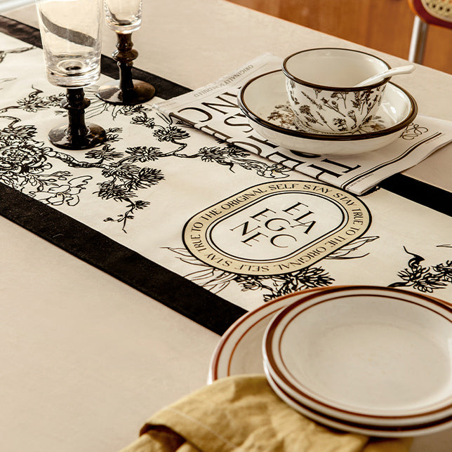 art philosopher logo table runner