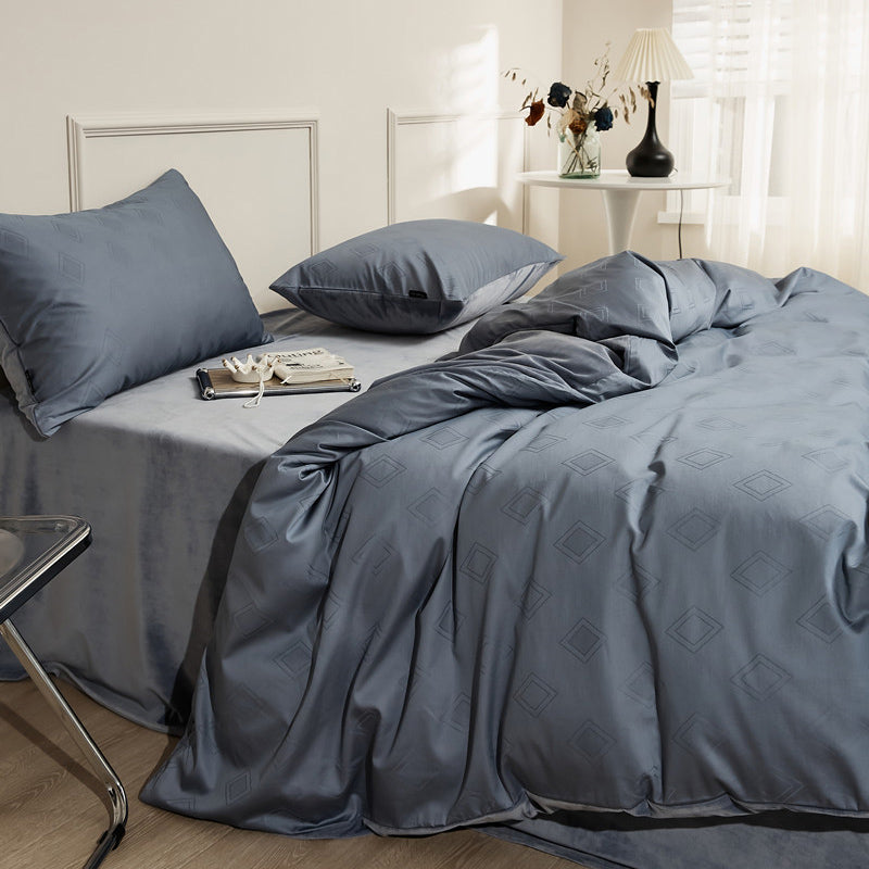 8color glossy velor bedlinen set