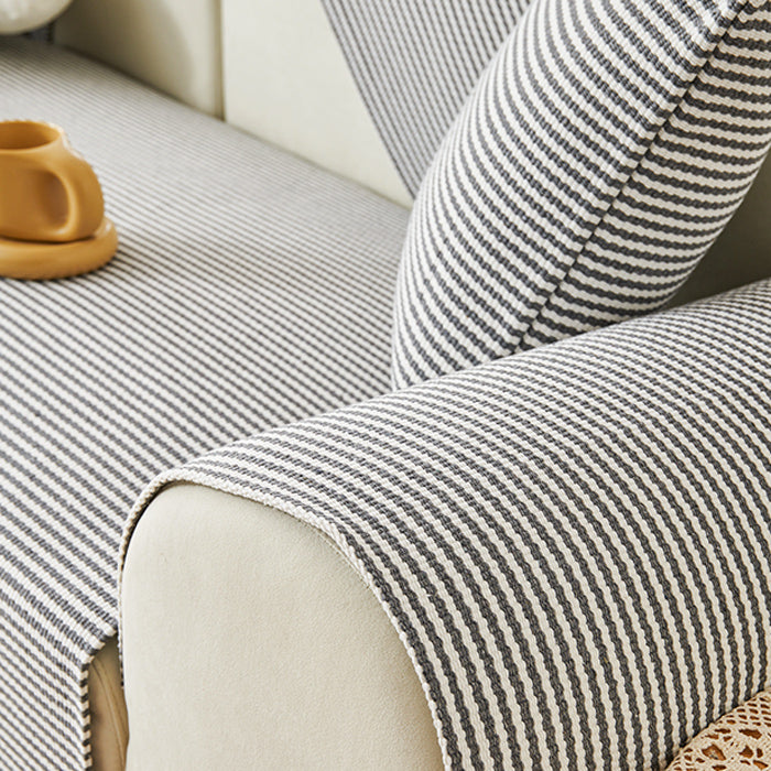 4color simple border sofa cover