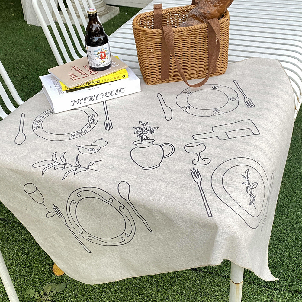 meal paint table cover