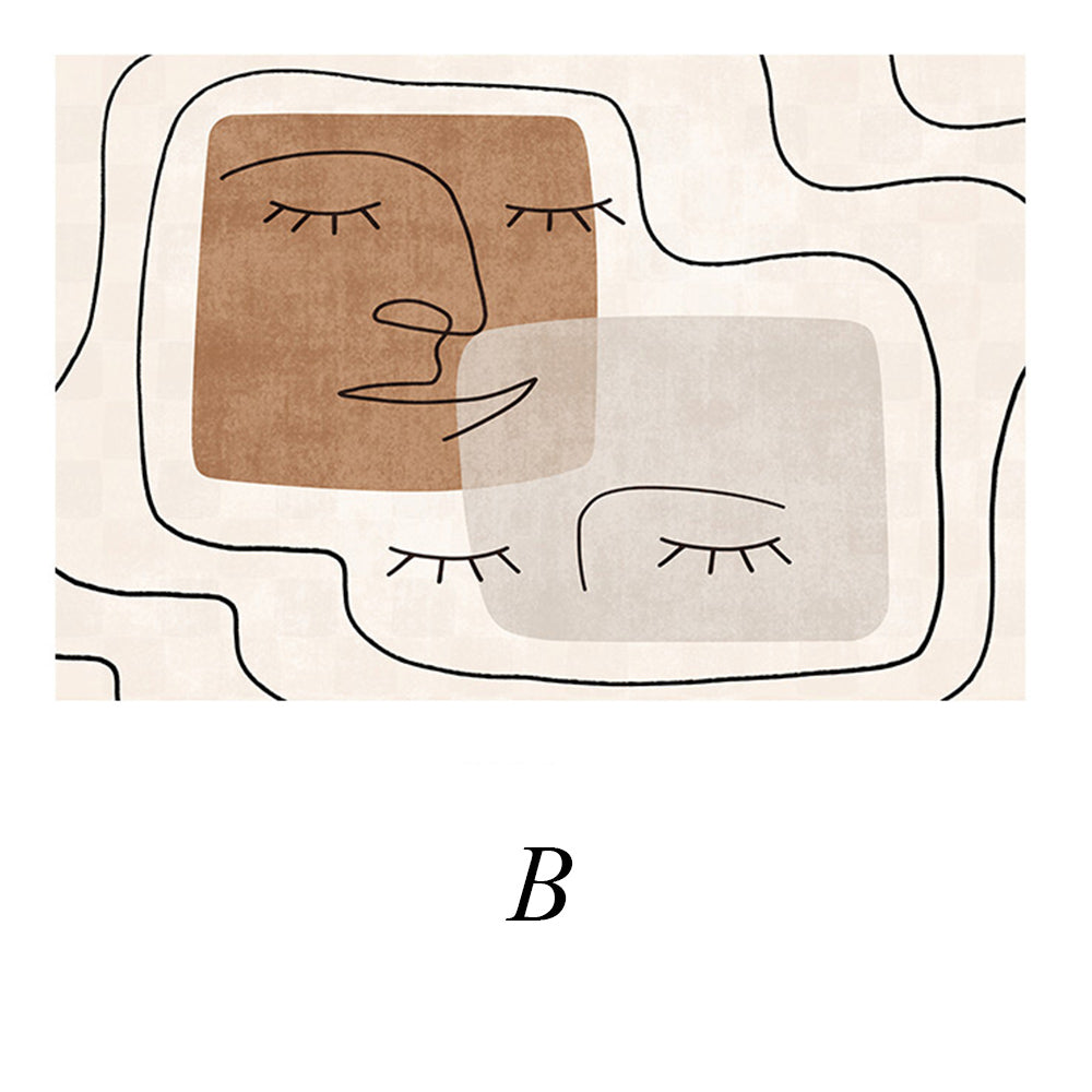 3design face square carpet