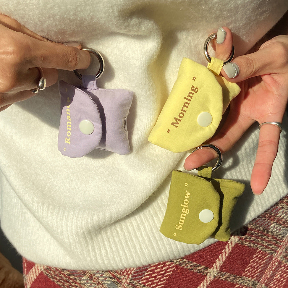 3color snap Airpods case bag