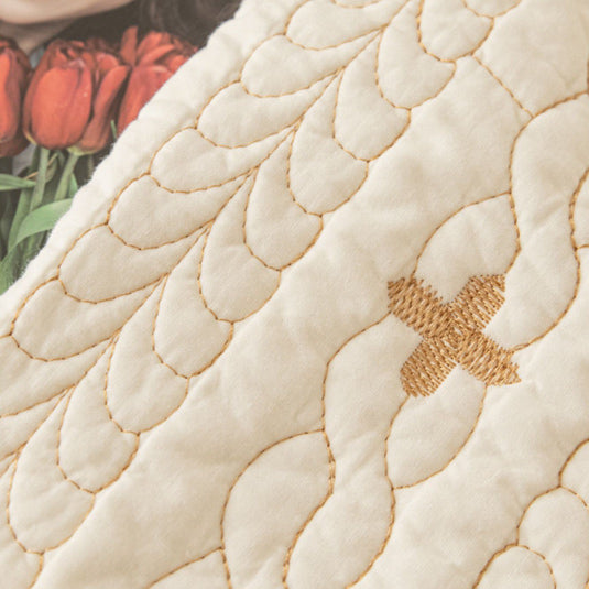 4color knit stitch cushion