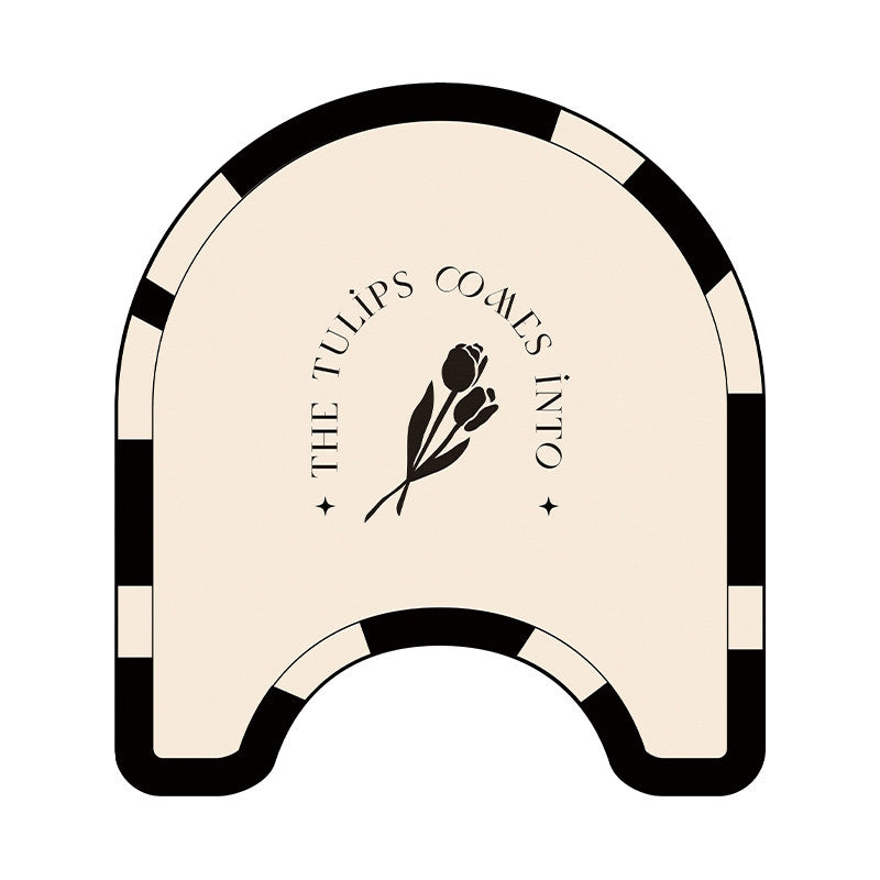 black tulip toilet mat