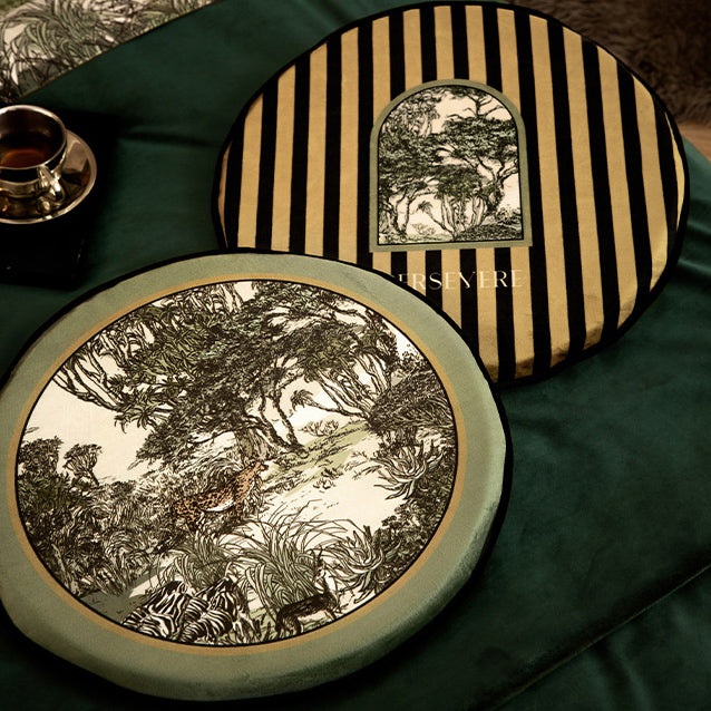 2design green persevere logo cushion