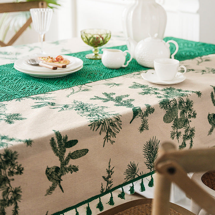 4design country flower table cloth