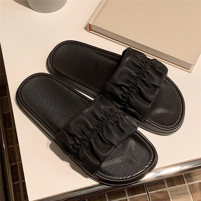 3color gather rubber roomshoes