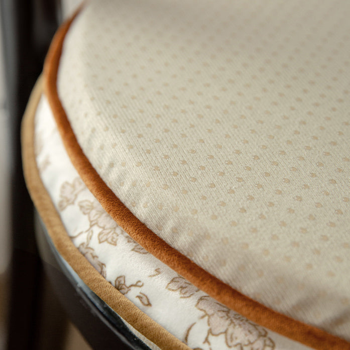4color french flower velvety cushion