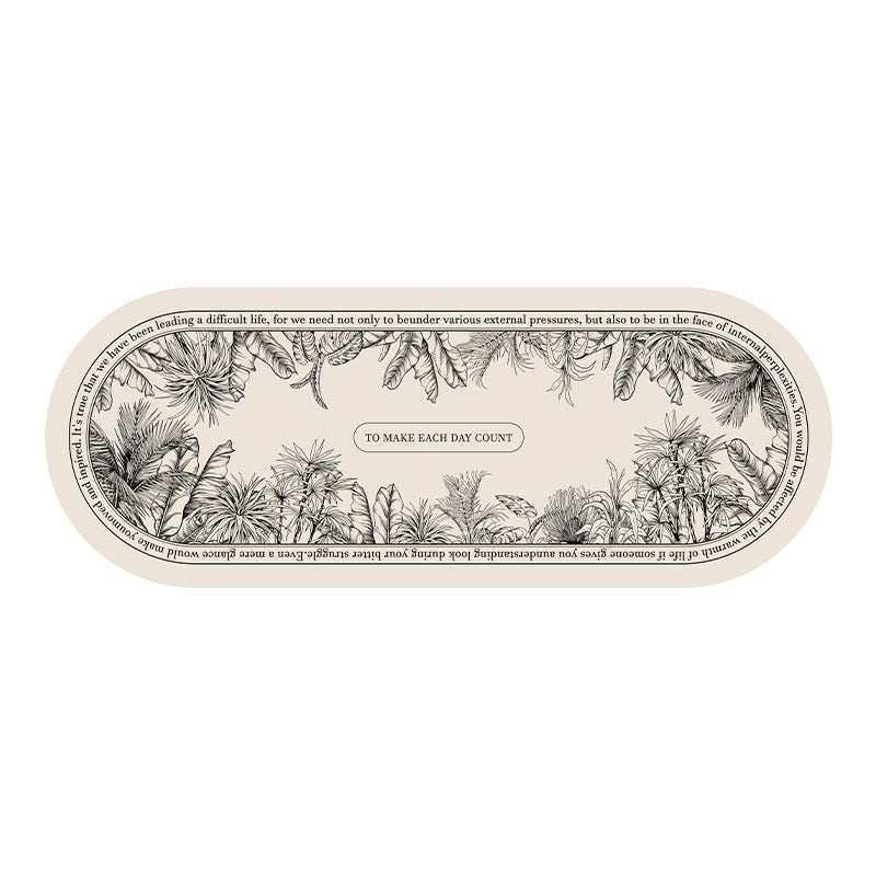 lucky logo luxury floor mat
