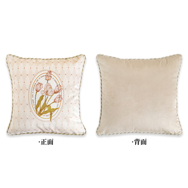 pink tuilp everthing 2design cushion