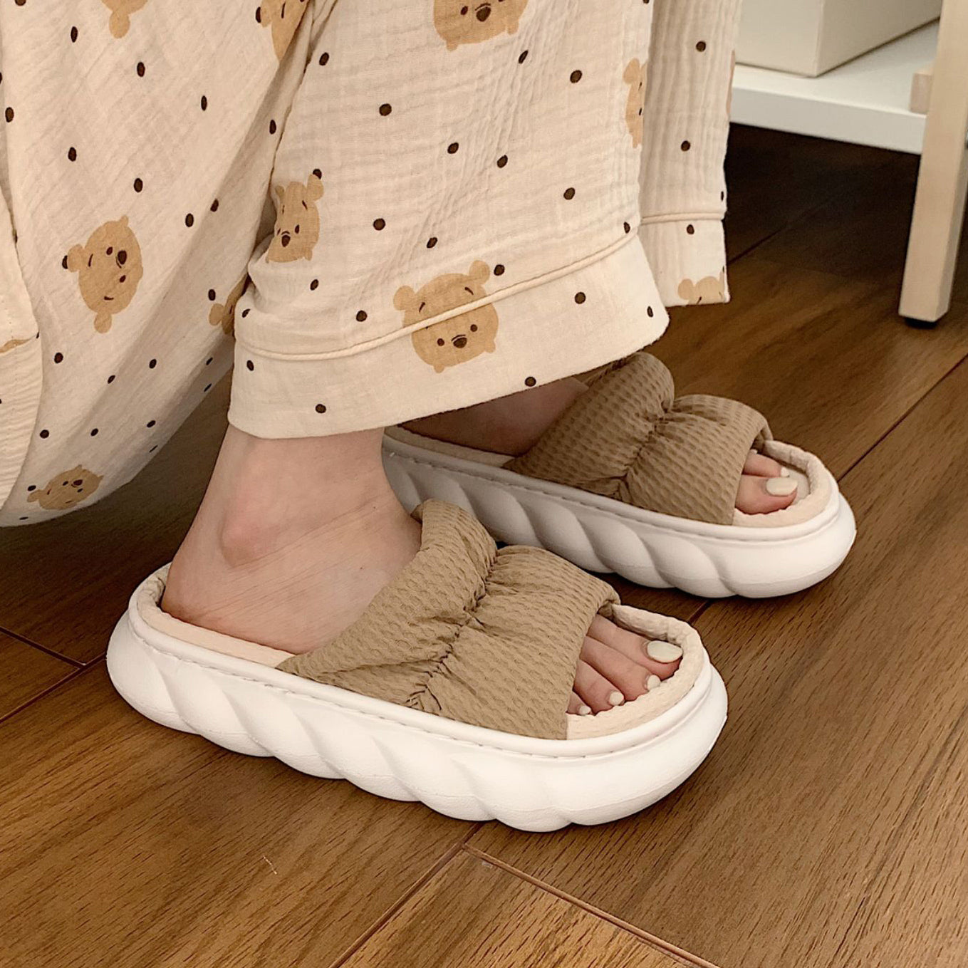 3color two-tone rubber roomshoes