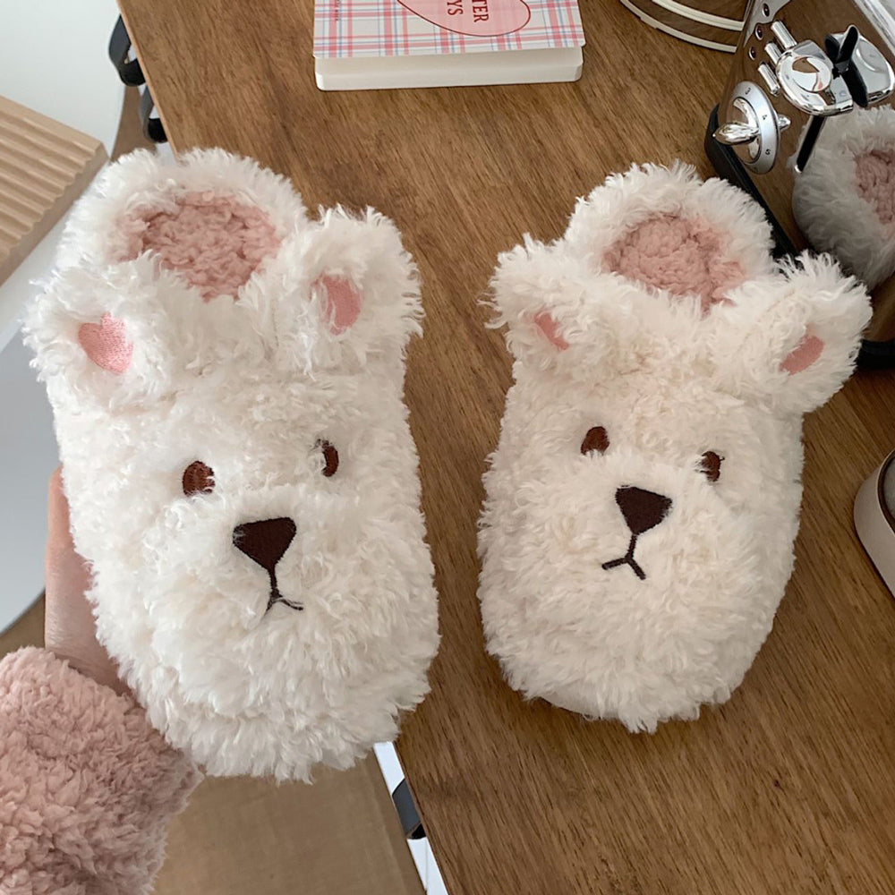 3color far bear roomshoes