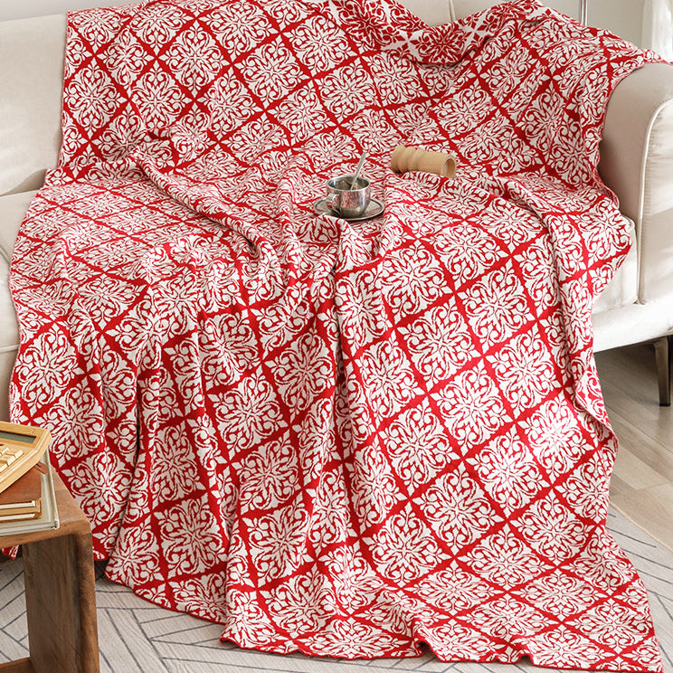 5color ethnic pattern blanket