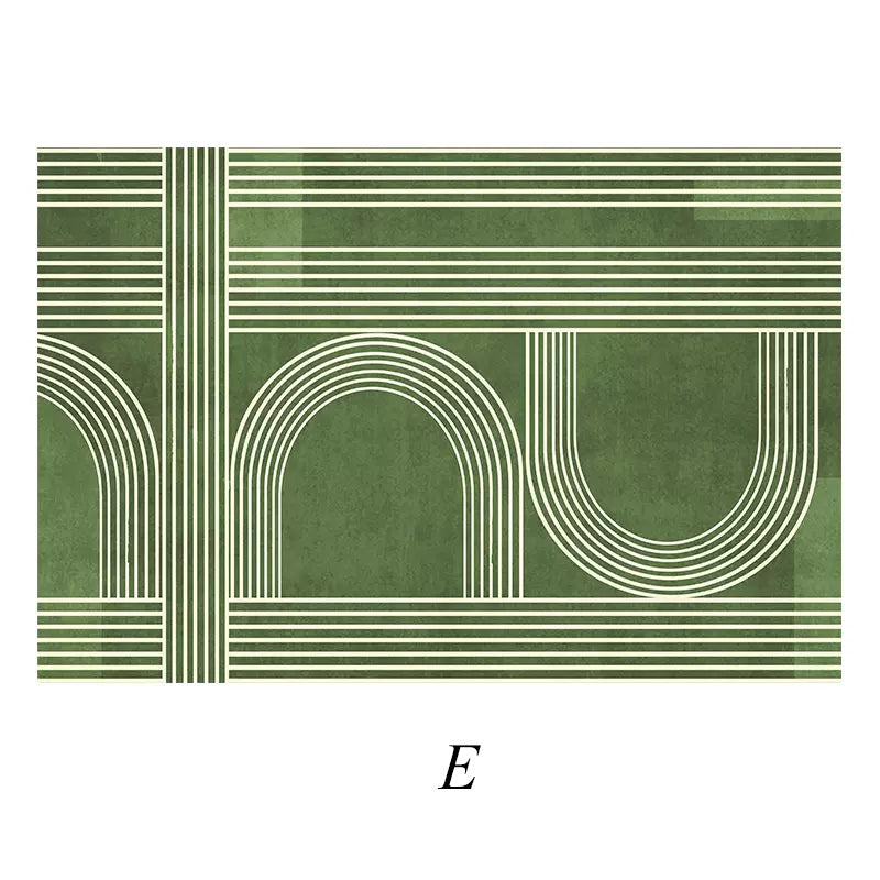 8design blue & green square carpet