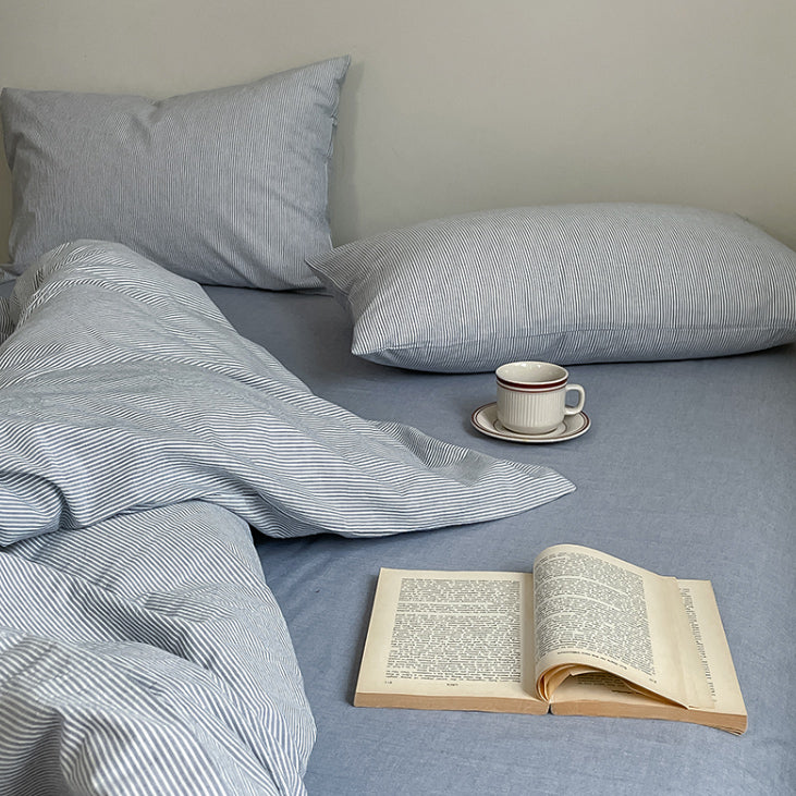 8color pale stripe bedlinen set