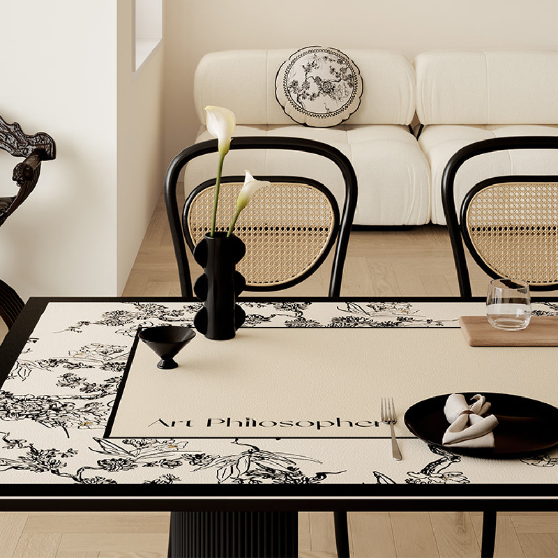 art philosopher logo square table mat