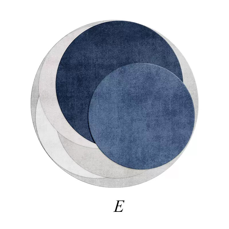 7color light luxury round carpet