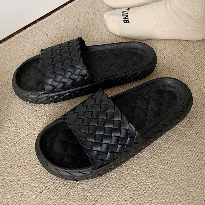 4color weaving rubber roomshoes