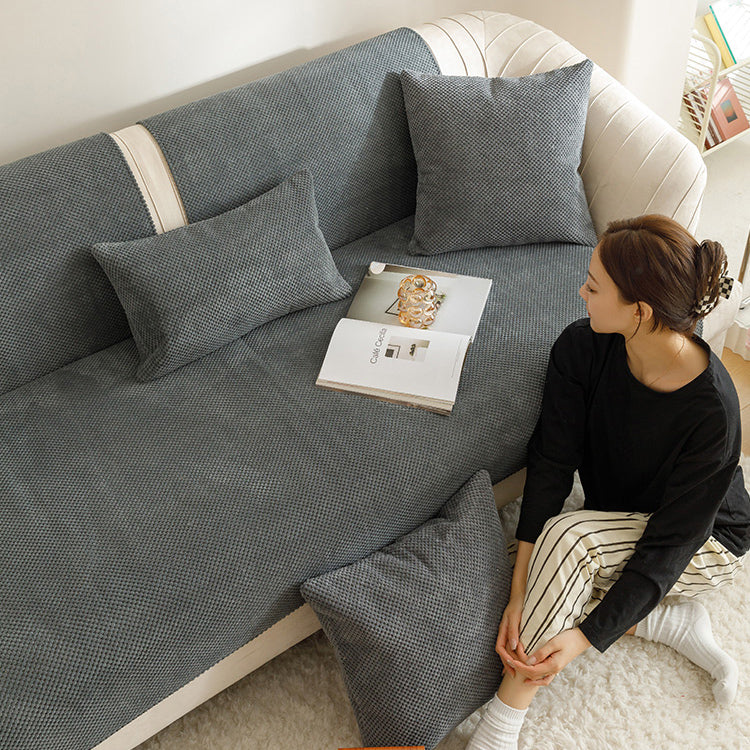 6color simple dot sofa cover