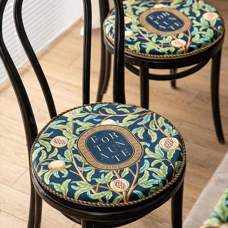 american retro pomegranate round cushion