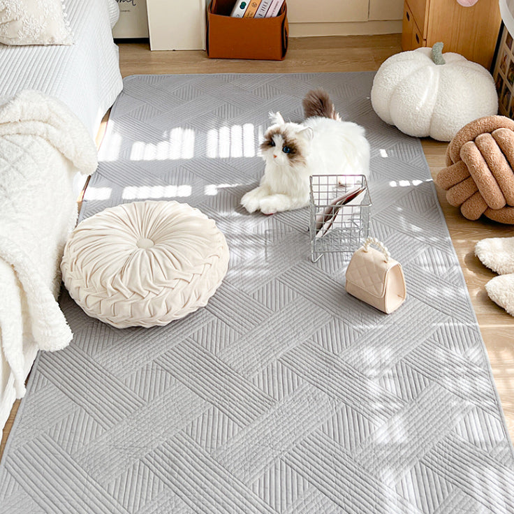 5color cross stitch floor mat