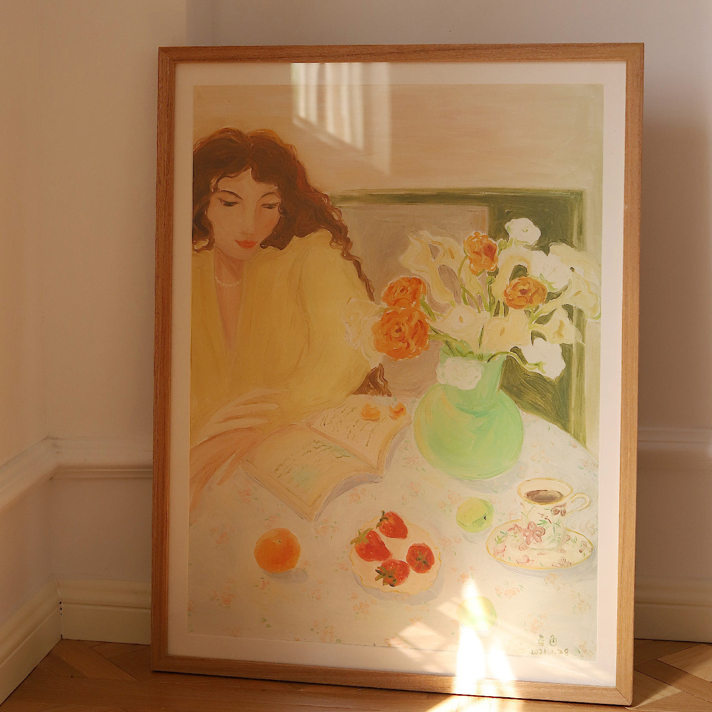 spring afternoon art poster & frame SET