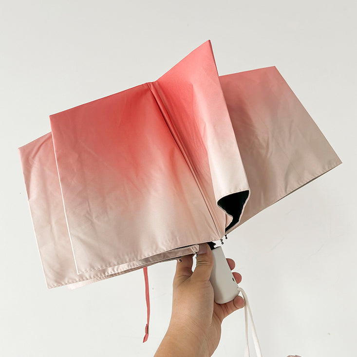 3color gradation color folding uv parasol