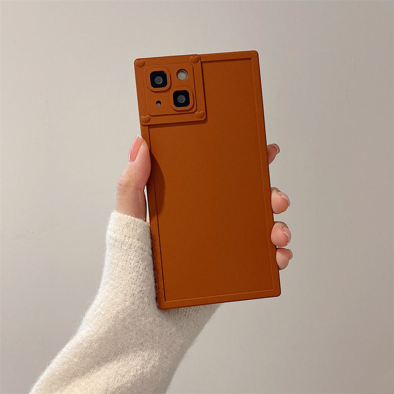 6color simple square iPhone case