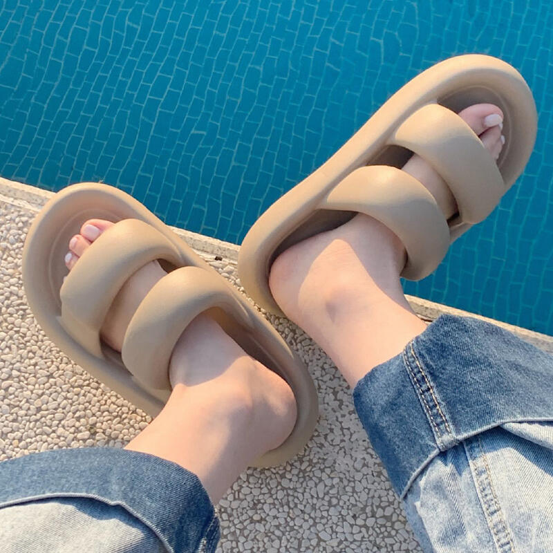 3color belt silicon room shoes