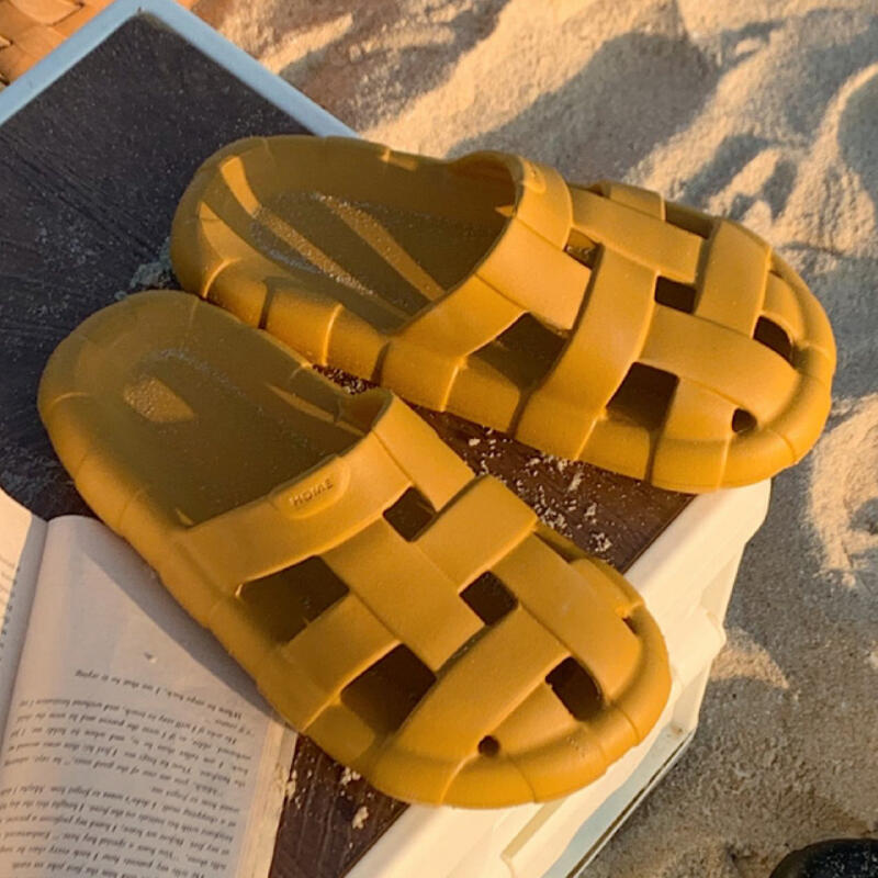cross belt resin room shoes
