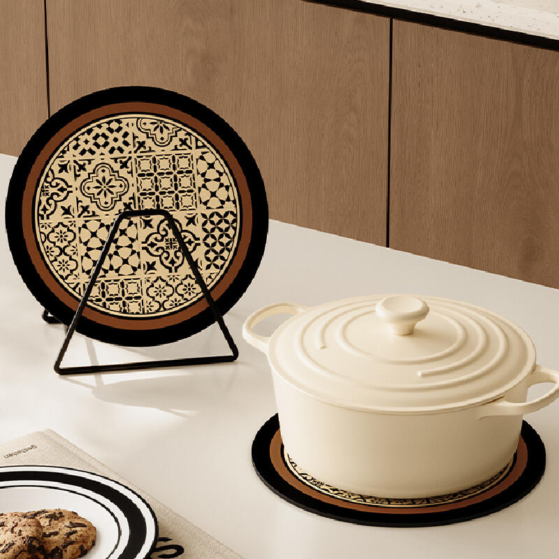 retro classical circle coaster