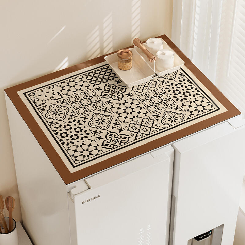 retro classical microwave cover mat
