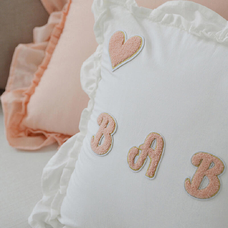 5design simple frill square cushion