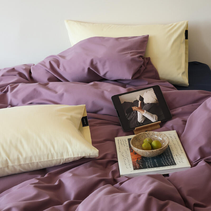 3color simple cotton bedlinen set