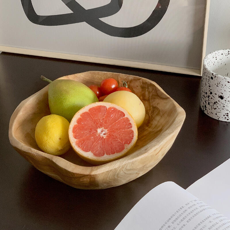 wave wood tray