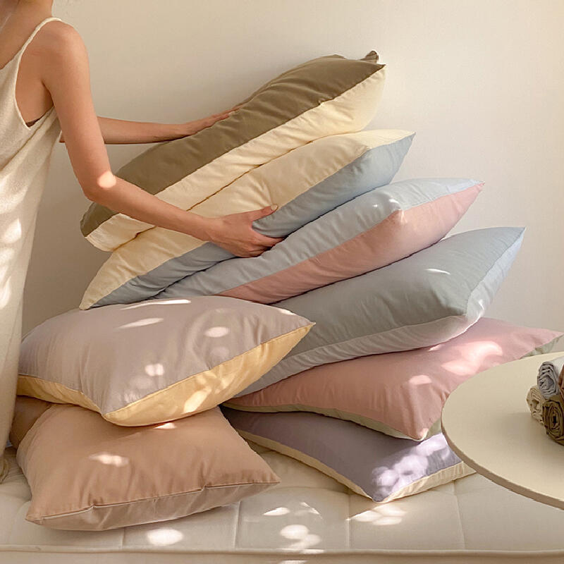 8color pastel bicolor pillow sheets