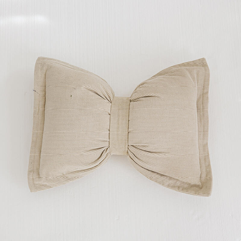 10color corduroy ribbon shape cushion